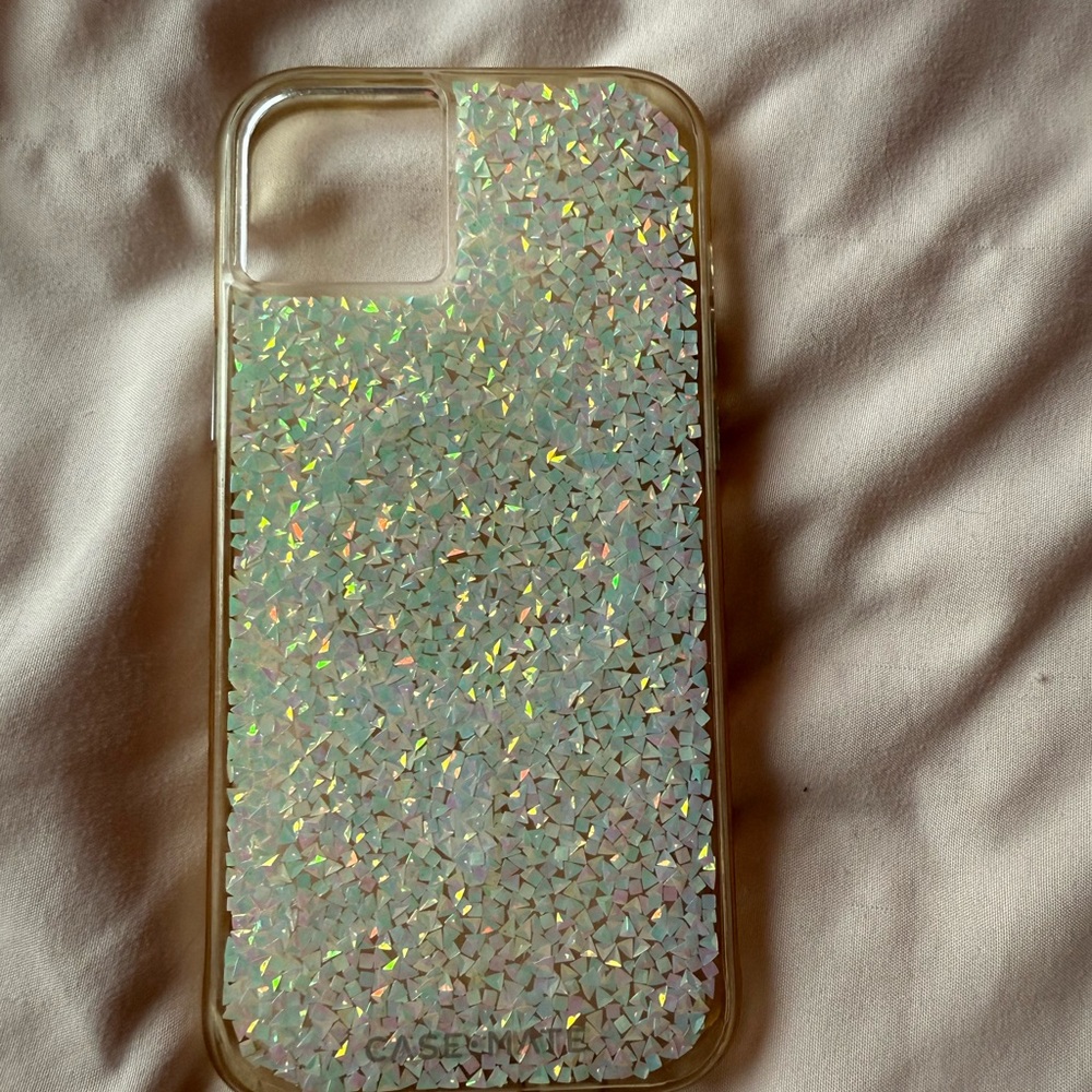 Casetify Silver Glitter Phone Case for iPhone